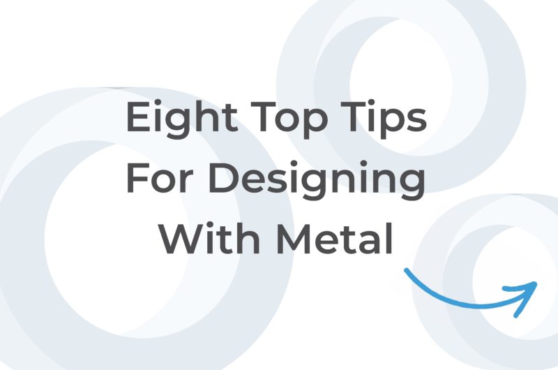 Cover thumbnail reads 8 tips for designing with metal